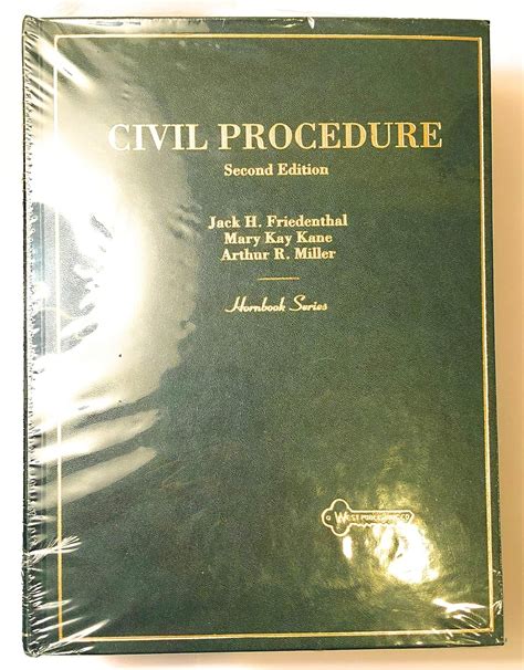 Download Civil Procedure Hornbook By Jack H Friedenthal