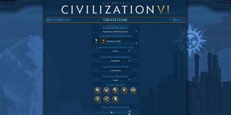 Civilization 6 How To Set Up A Game