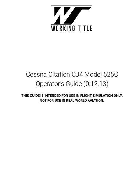 Cj4 autopilot tutorial.  This document is the operator's guide for the ...