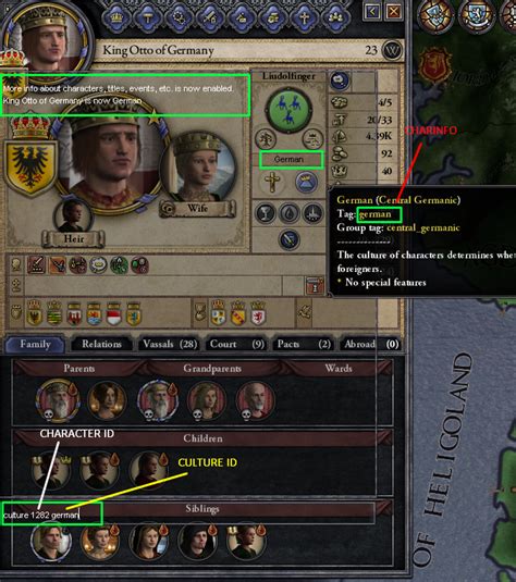Ck2 dna.  They can be seen in-game by using console command charinfo.  5 digits are acquired fr...