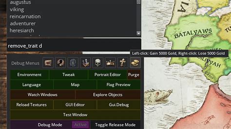 Ck3 county control cheat.  Debug Menus (including the Portrait Editor, GUI Editor...