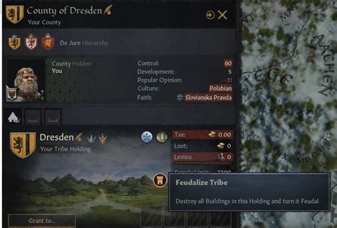 Advertisement Tribal vassals do it on their own via the decision “adopt feudal ways via liege” for 250 prestige. If you have a tribal holding as a feudal, you can feudalize it in the holding interface (where you’d be building temples for example) for 500 gold. Should I Feudalize CK3?Read More →. 