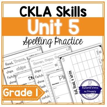 Ckla grade 1 unit 5.  Alignment Chart for Unit 5 The following chart demons...