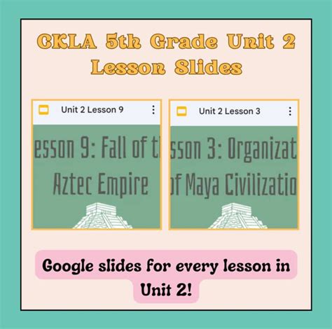 Ckla grade 2 unit 5.  5th Grade CKLA Unit 2 Lesson Slides - These include everything needed ...