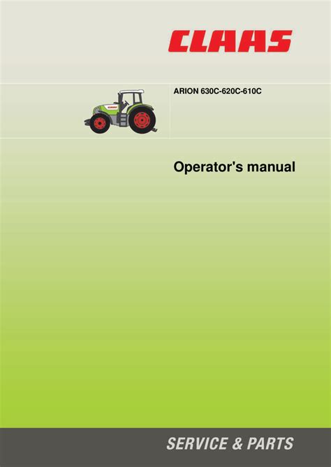 Claas arion 610c 620c 630c manuale di servizio per manutenzione manutenzione trattore 1 download. - Manual de prueba del inversor de empuje cfm56.