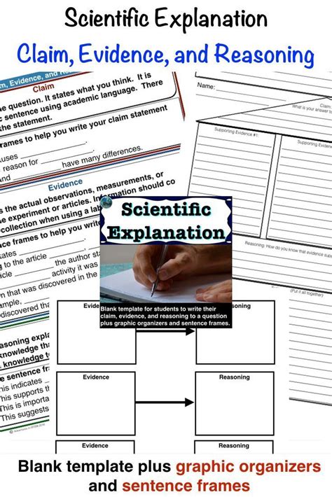 Claim Evidence Reasoning Template Teaching Resources