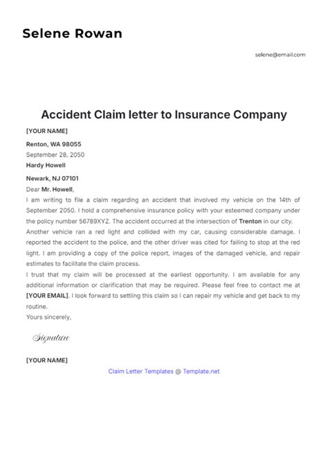 Claim For Accident