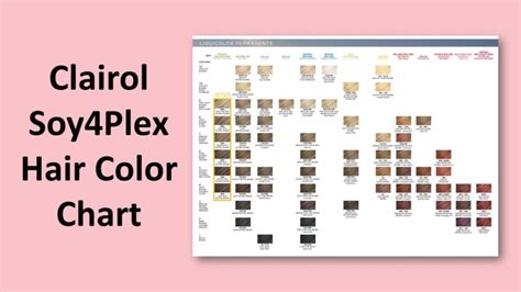 Clairol Professional Soy4plex Color Chart Best Picture Of Chart