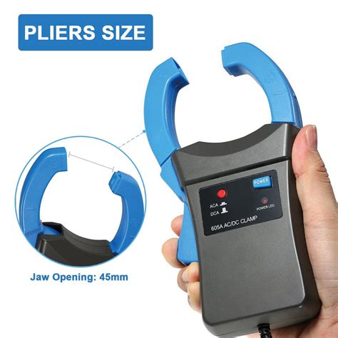 Clamp current sensor. 5 to 600A AC and DC current.  First, you need to set up...