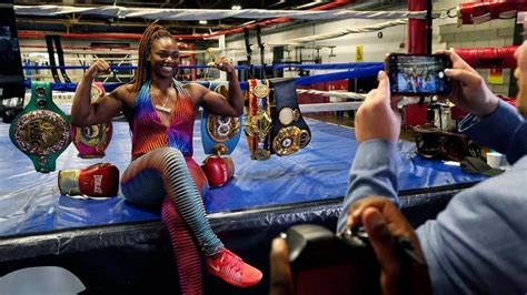 Claressa Shields sees name and image at Little Caesars Arena