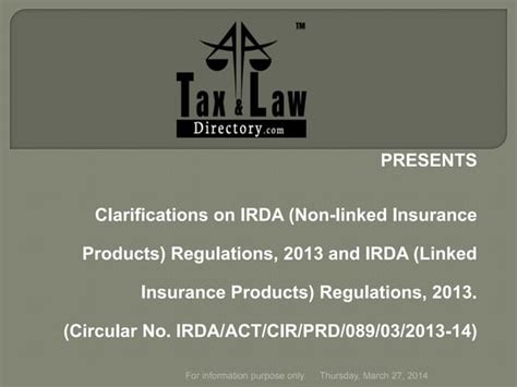 Clarifications on IRDA (Non-linked Insurance Products) regulations …