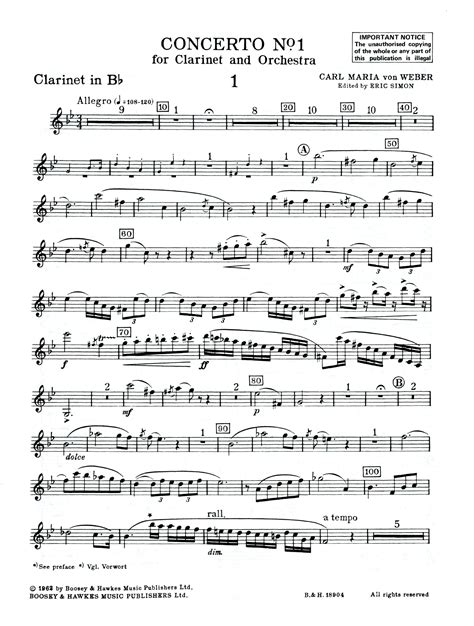 Clarinet concerto no 1 in f minor op 73 bflat clarinet solo with piano kalmus edition. - El sentido de la enfermedad un viaje del alma ensayo.