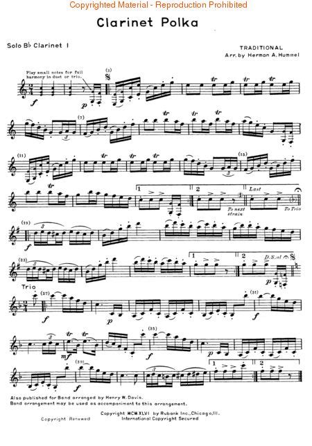 Clarinet polka b flat clarinet solo duet or trio with piano. - 2013 mustang gt service manual 100502.