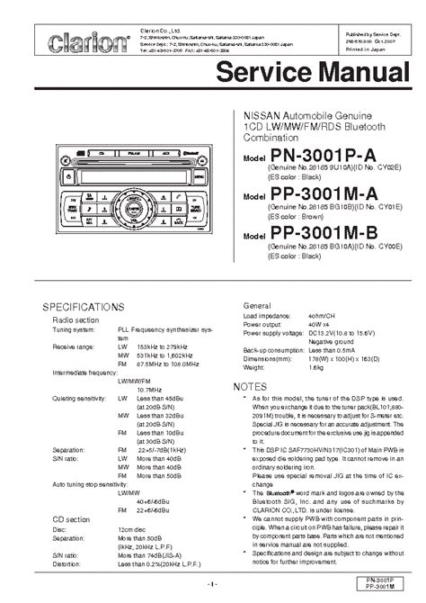 Clarion pn 2121k car stereo player repair manual. - Active and passive earth pressure tables.