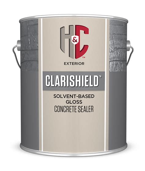 the H&C CLARISHIELD Water-Based Wet- Look Concrete Sealer. To ensure adequatesion adhe of the sealer, scuff sand all remaining stain or papplicationaint.* Re of the stain or coating may be necessary to create an even, uniform appearance. To remove light soil from the surface, use H&C CONCRETEREADY Cleaner Degreaser mixed to a 50/50 ratio with .... 