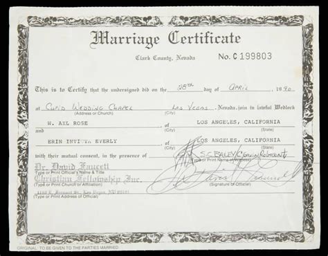 Clark County, NV - Marriage