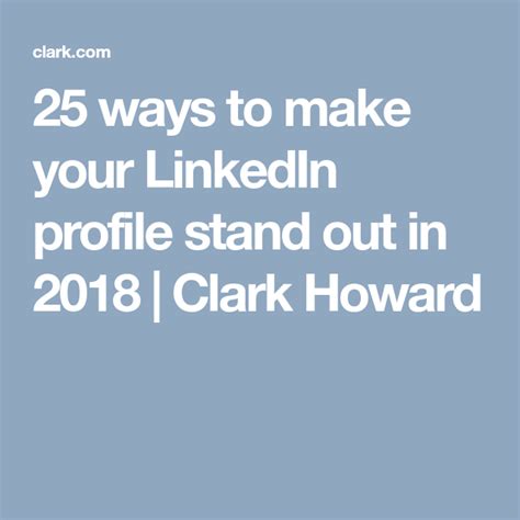 Clark Howard Linkedin Lima