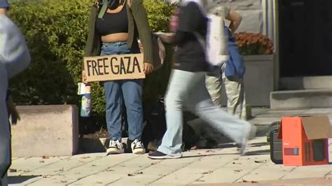 Clark University students walk out of class to support Palestinian people