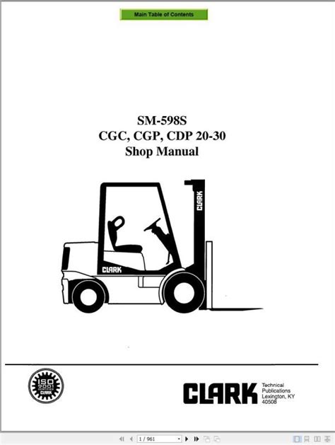 Clark cgc cgp cdp 20 30 forklift factory service repair workshop manual instant download sm 598s. - A complete guide to the lakes by john hudson of kendal.