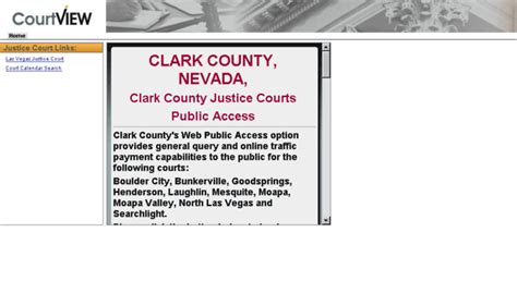 Clark County Nevada Court, Nevada. Search online court records for free in Las Vegas Township Justice Court by case number, case name, party, attorney, judge, docket entry, and more. Filter cases further by date of filing, case type, party type, party representation, and more. With UniCourt, you can access cases online in Las Vegas Township .... 