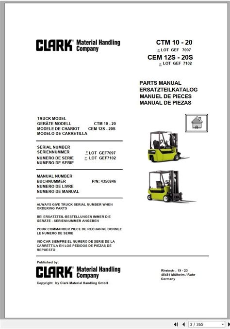 Clark ctm cem 10 20 forklift service repair workshop manual. - La biblia del embarazo/ your pregnancy bible.