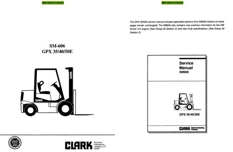 Clark gpx 35 gpx 40 gpx 50e forklift service repair workshop manual download. - J howard garrett s organic manual.