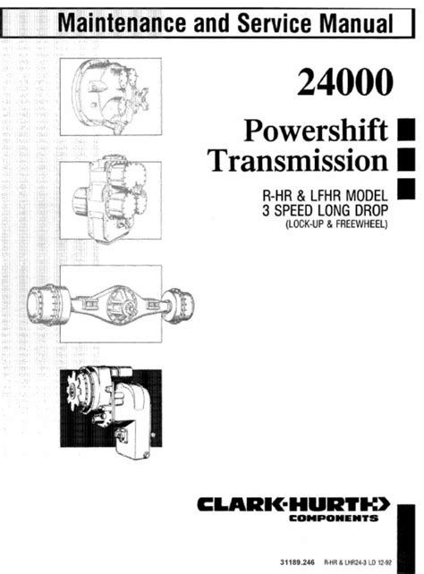 Clark hurth 24000 r hr lfhr cambio a 3 marce a lunga caduta powershift officina servizio riparazione manutenzione manuale. - Suzuki dl650 2004 2012 manuale di riparazione completo.