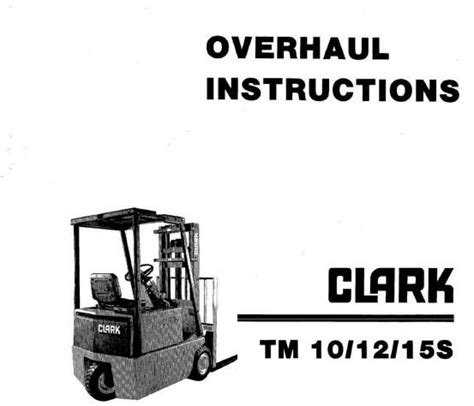 Clark tm 17 forklift service manual. - Yamaha xj550 j xj 550 manuale di manutenzione.