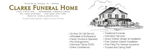 Clarke funeral home. .  ...