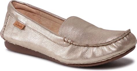 Clarks Mocasini Freckle Walk 261657474 Champagne Leather