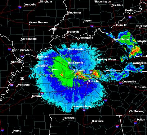 Clarksville radar weather. Tennessee is bracing for severe weather heading into the weekend. Middle Tennessee is expected to be hit by storms starting Friday night through Saturday morning, the forecast shows. Chances of possibly strong tornadoes, damaging winds, hail and flash flooding are possible. "The main threats are going to be damaging straight-line winds, a … 