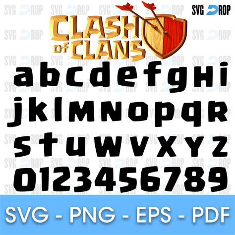 Clash of clans font style name.  This tool designs your text with differ...