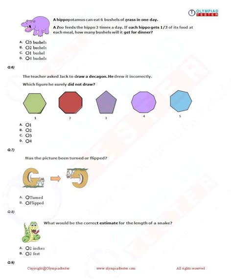 Class 2 IMO Worksheet 02 Download to prepare for IMO and other Maths