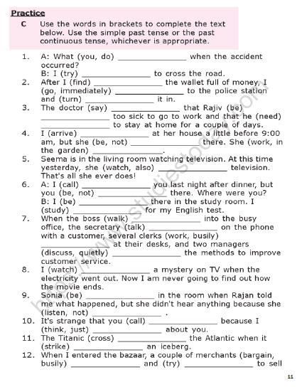 Class 7 English Grammar gear Chapter 6 Verb-Tenses