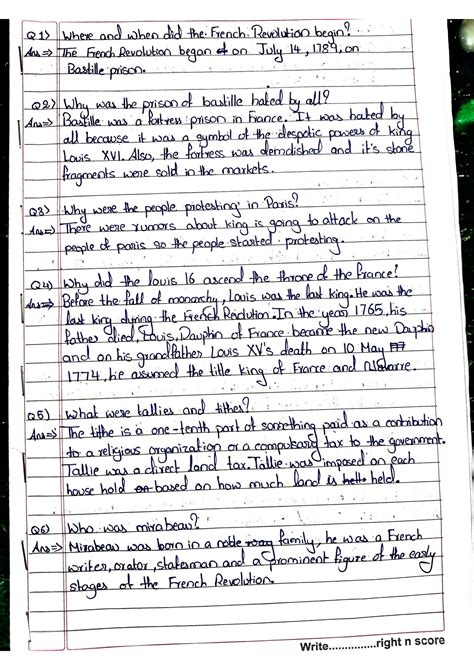 Class 9th Cbse History Answers
