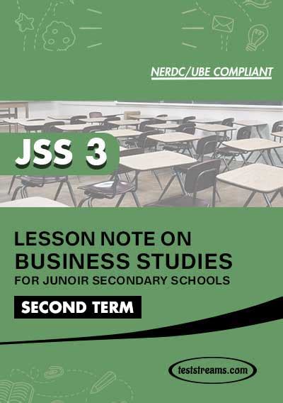 Class Notes On Business Studies JSS3 Second Term