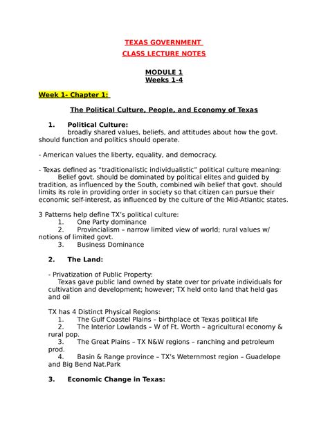 Class Notes at Texas A&M University (TAMU)