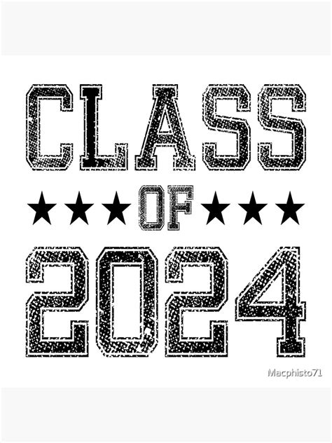 Class Of 2024 Posters Redbubble