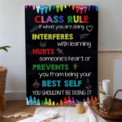 Class Rules If What You Are Doing Interferes With Learning Canvas