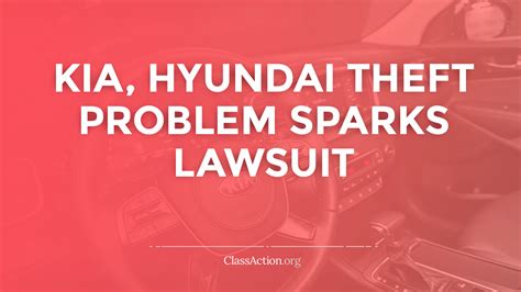 Class action lawsuit kia. A federal judge on Wednesday, Aug. 16, 2023, declined to approve a tentative settlement in a class-action lawsuit prompted by a surge in Hyundai and Kia … 