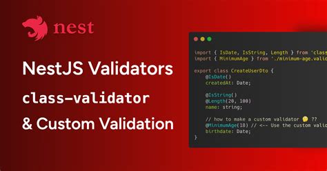 Class validator nested object.  Oct 16, 2024 · Class validator works seamlessly...