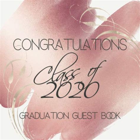 Full Download Class Of 2020 Graduation Guest Book Senior Grad Party Sign In Book  Thoughts  Memories Advice  Well Wishes  Gift Log  School Colors Red White  Black By Classy Grad Press