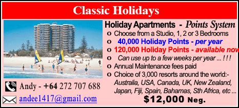 Classic Holidays Timeshares For Sale