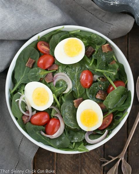 Classic Spinach Salad Recipe with Bacon, Eggs - These …