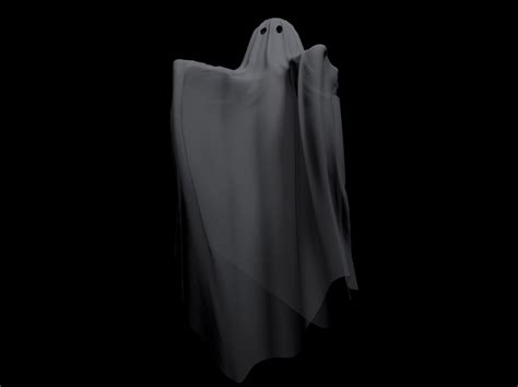 Classic Spooky Sheet Ghost 3D model CGTrader