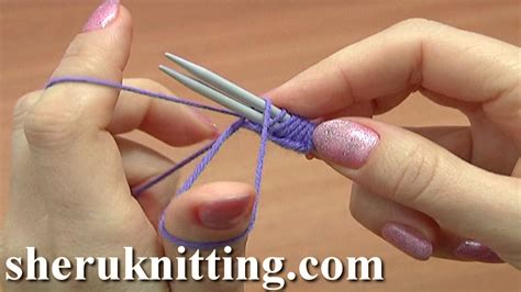 Classic Way To Cast On Using Two Knitting Needles Tutorial 1 Method 1