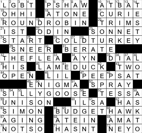 This crossword clue might have a different