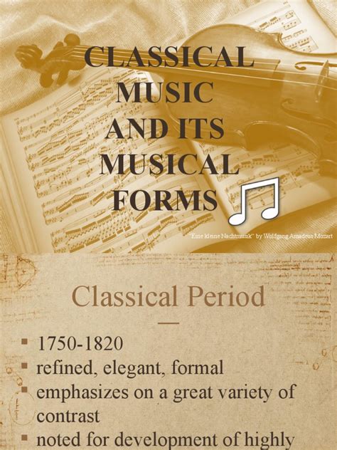Classical Musical Form Basics
