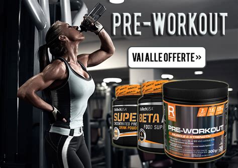 Classifica dei Migliori Integratori PRE WORKOUT in commercio