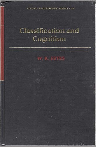 Classification And Cognition Oxford Psychology Series